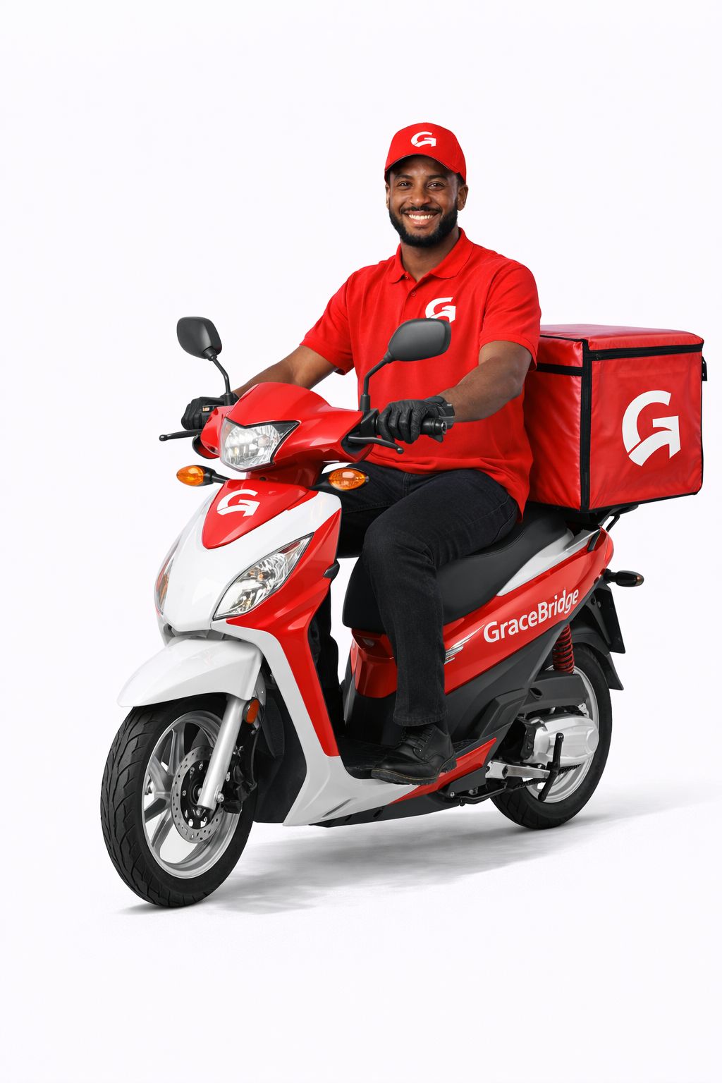 GraceBridge delivery rider